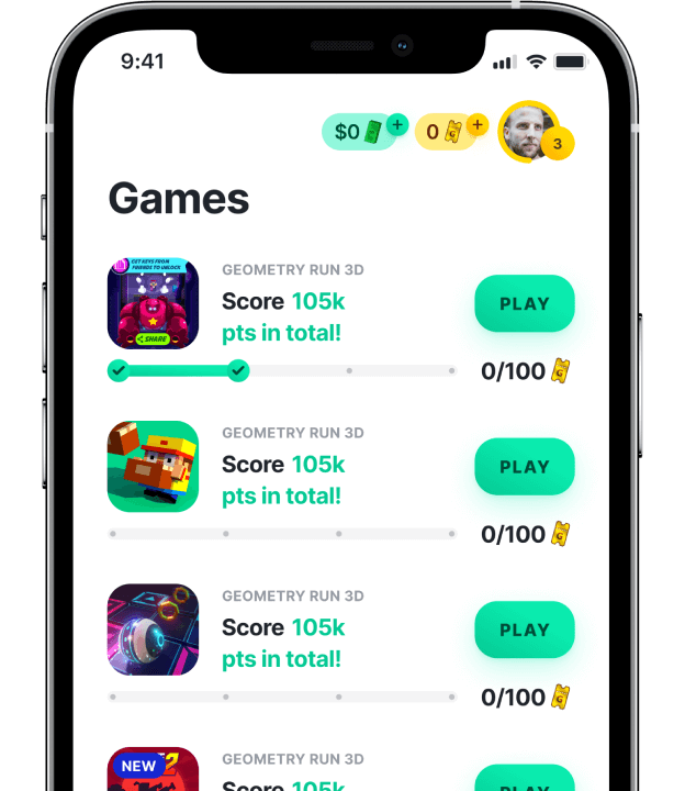 Prizes by GAMEE app screenshot